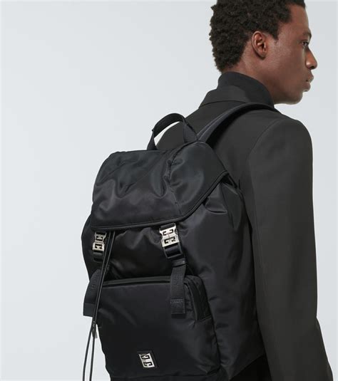 givenchy black 4g light 3 backpack|4G nylon light backpack in black .